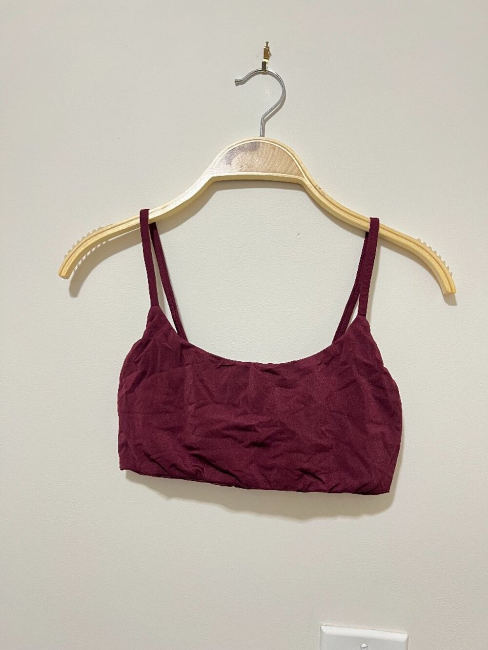 Wine red bikini top